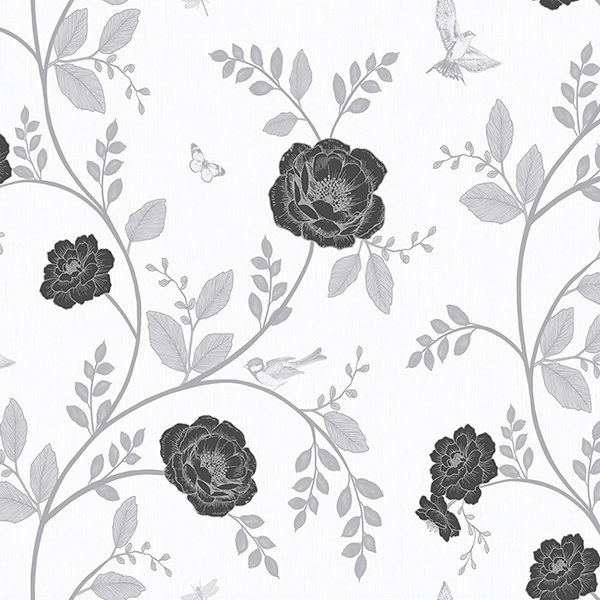 OL Rosanna Floral Black / White